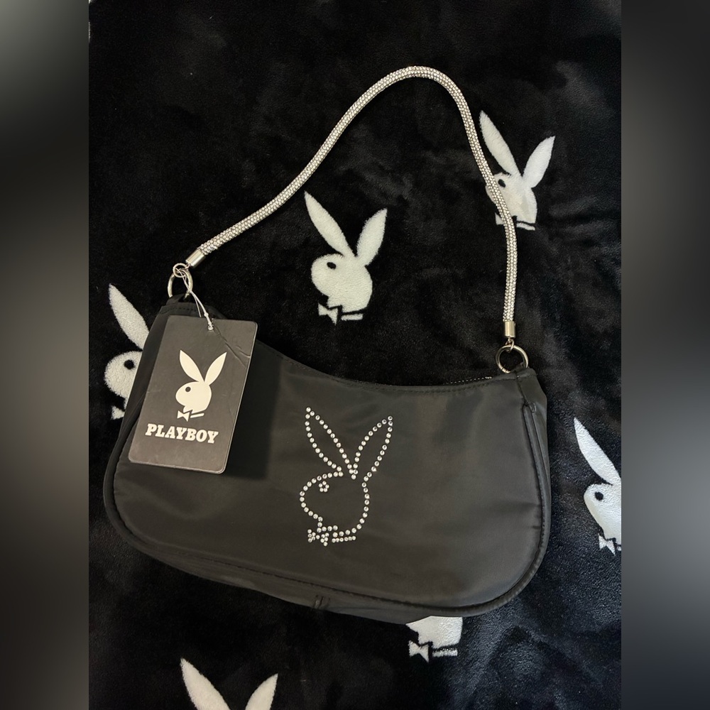 PLAYBOY Elegant Black Shoulder Bag